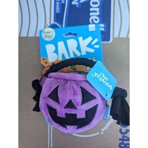 Bark Halloween Jack O Lantern Tricks & Treats Doggy Bag‎ Basket Bucket  Barkbox